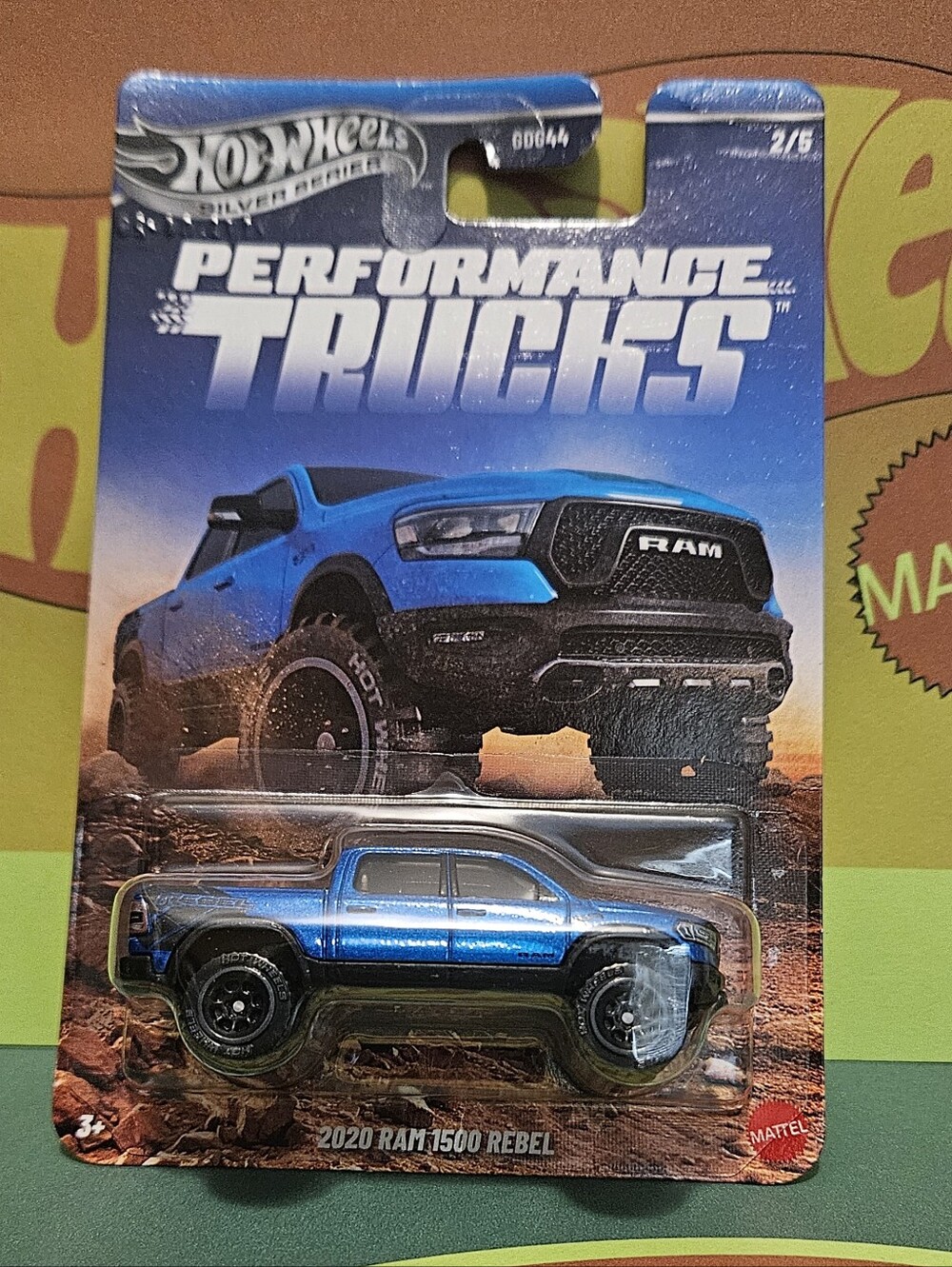 HotWheels 2020 Ram 1500 Rebel Blue Die-Cast Performance Truck